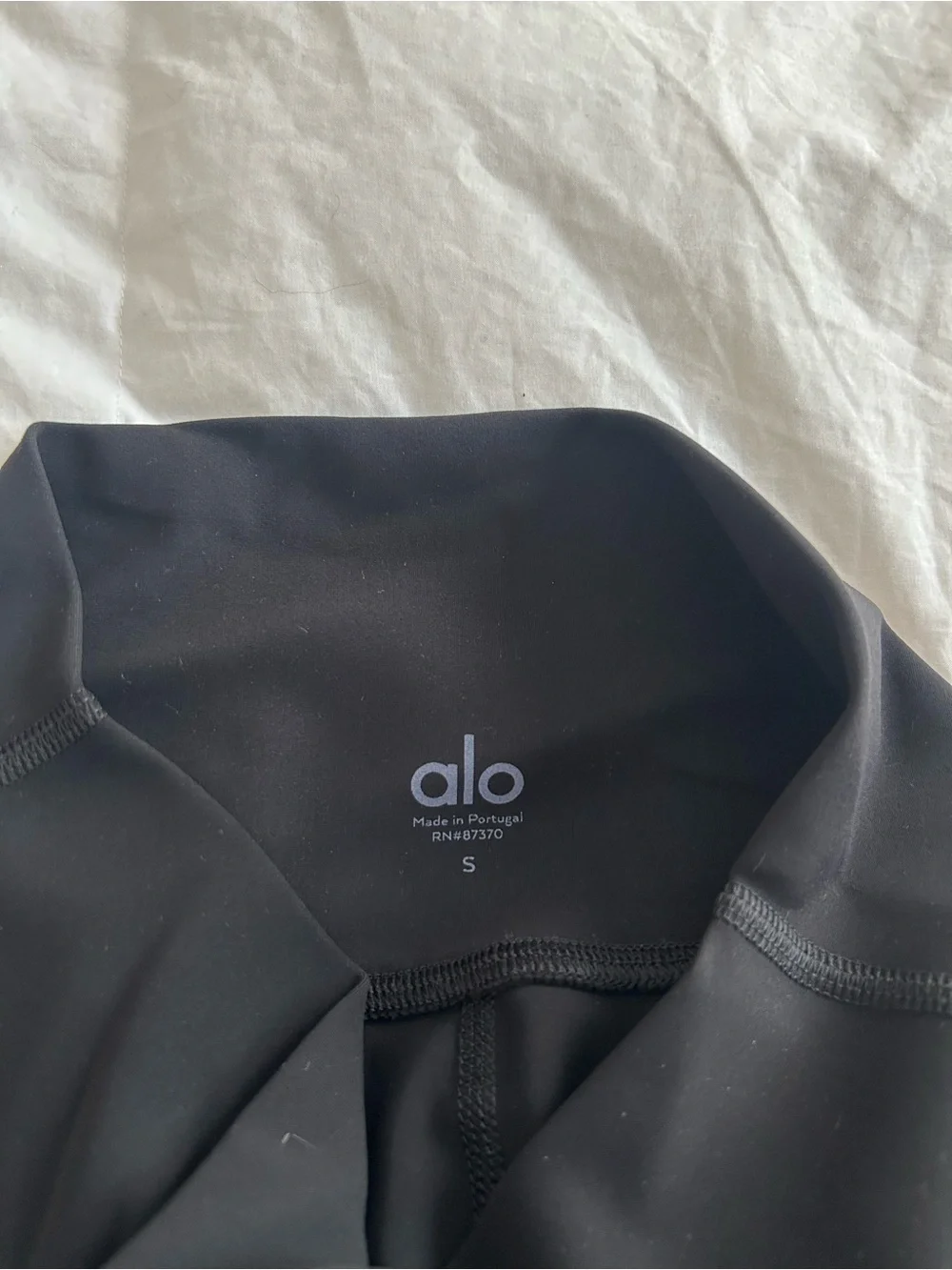 ALO Yoga Black Distressed High-Waist Leggings